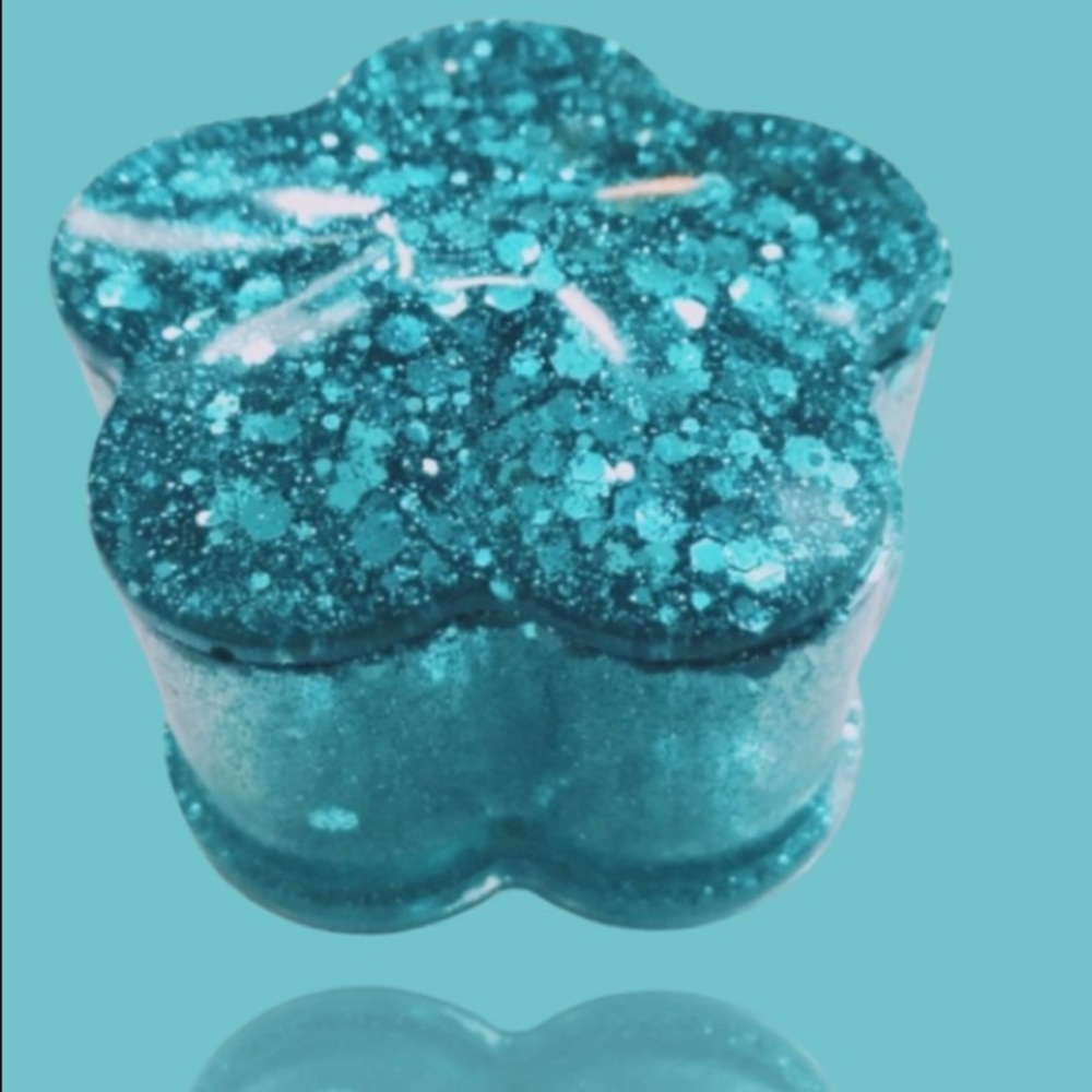 BLUE KEEPSAFE FLOWER JAR